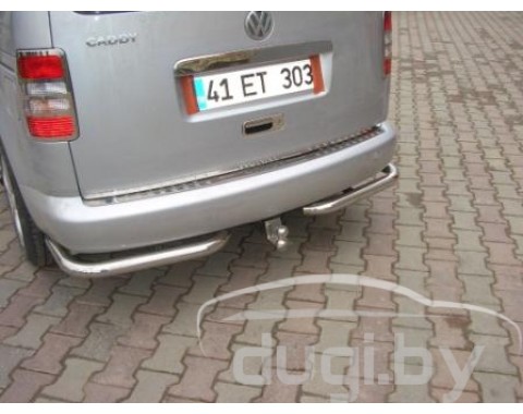 Защита заднего бампера MARS (уголки) для Volkswagen Caddy